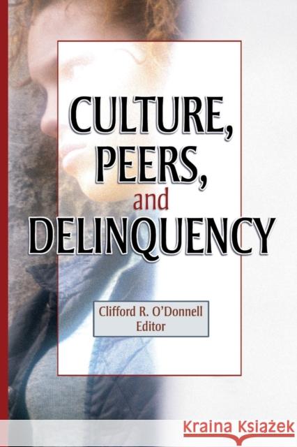 Culture, Peers, and Delinquency Joseph R Ferrari 9780789021397