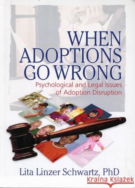 When Adoptions Go Wrong : Psychological and Legal Issues of Adoption Disruption Lita Linzer Schwartz 9780789031822 Haworth Press