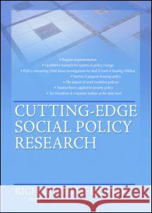 Cutting-Edge Social Policy Research Richard Hoefer 9780789032058 Haworth Press