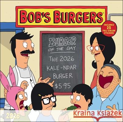 Bob's Burgers 2026 Wall Calendar Twentieth Century Studios Inc 9780789348319 Rizzoli Universe