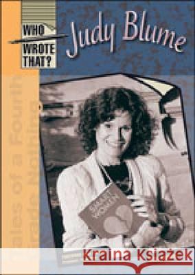 Judy Blume (Who) Elisa Ludwig Kyle Zimmer 9780791076194 Chelsea House Publications