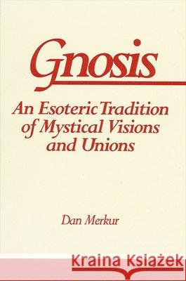 Gnosis: An Esoteric Tradition of Mystical Visions and Unions Dan Merkur 9780791416204 State University of New York Press