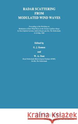 Radar Scattering from Modulated Wind Waves: Proceedings of the Workshop on Modulation of Short Wind Waves in the Gravity-Capillary Range by Non-Unifor Komen, G. J. 9780792301462 Springer