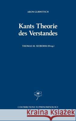 Kants Theorie Des Verstandes Seebohm, Thomas M. 9780792306962 Springer