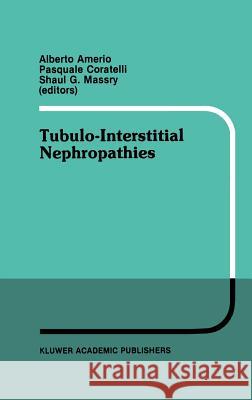 Tubulo-Interstitial Nephropathies: Proceedings of the 4th Bari Seminar in Nephrology, Bari, Italy, April 25-28, 1990 Amerio, Alberto 9780792312000 Kluwer Academic Publishers
