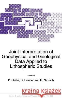 Joint Interpretation of Geophysical and Geological Data Applied to Lithospheric Studies P. Giese D. Roeder R. Nicolich 9780792313069 Springer