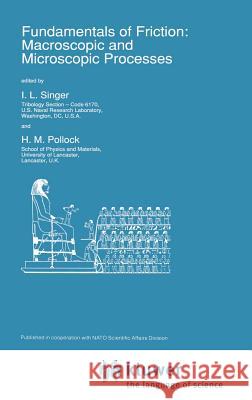 Fundamentals of Friction: Macroscopic and Microscopic Processes Singer, I. L. 9780792319122 Springer