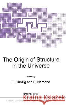 The Origin of Structure in the Universe E. Gunzig P. Nardone 9780792322344 Kluwer Academic Publishers