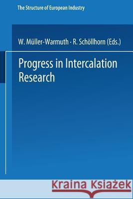 Progress in Intercalation Research Henry W. D H. W. de Jong 9780792322535 Kluwer Academic Publishers