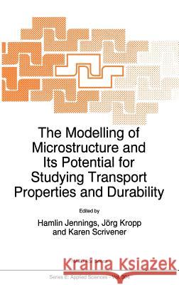 The Modelling of Microstructure and Its Potential for Studying Transport Properties and Durability Jennings, H. 9780792338529 Kluwer Academic Publishers