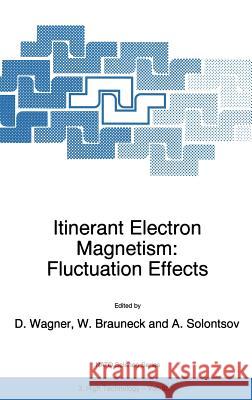 Itinerant Electron Magnetism: Fluctuation Effects D. Wagner A. Solontsov W. Brauneck 9780792352020 Kluwer Academic Publishers