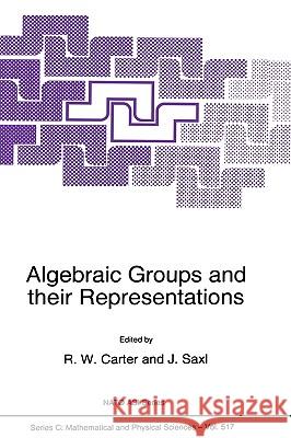 Algebraic Groups and Their Representations Carter, R. W. 9780792352518 Springer