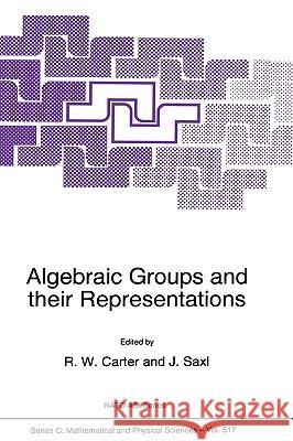 Algebraic Groups and Their Representations Carter, R. W. 9780792352921 Springer