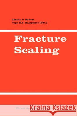 Fracture Scaling Yapa D. S. Rajapakse Zdenek P. Bazant Y. Rajapakse 9780792358251