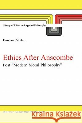 Ethics After Anscombe: Post 