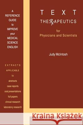 Text Therapeutics Judy McIntosh J. McIntosh 9780792369011 Kluwer Academic Publishers