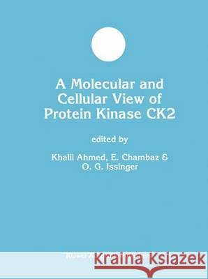 A Molecular and Cellular View of Protein Kinase Ck2 Ahmed, Khalil 9780792382089 Springer Netherlands