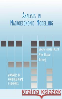 Analyses in Macroeconomic Modelling Andrew Hughes Hallett Peter McAdam Andrew J. Hughe 9780792385981
