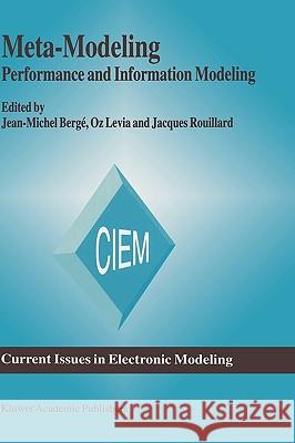 Meta-Modeling: Performance and Information Modeling Bergé, Jean-Michel 9780792396871