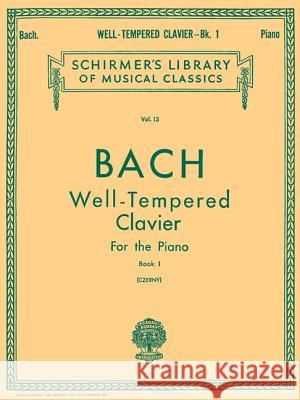 Well Tempered Clavier - Book 1  9780793553105 G. Schirmer