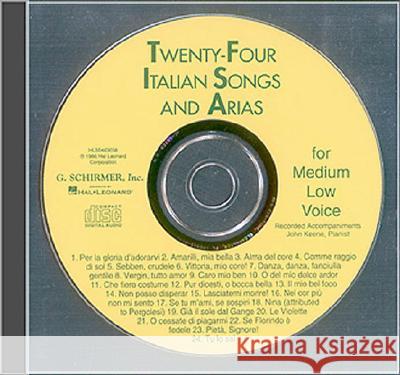 24 Italian Songs and Arias of the 17th and 18th Centuries - audiobook Various                                  Hal Leonard Publishing Corporation 9780793581030 G. Schirmer