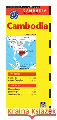 Cambodia Country Map Periplus Editors 9780794607302 Periplus Editions