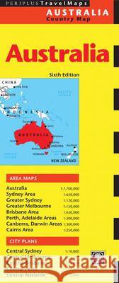 Australia Travel Map Sixth Edition Periplus Editors 9780794607685 Periplus Editions