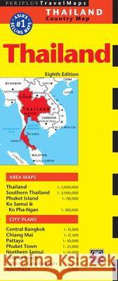 Thailand Travel Map Eighth Edition Periplus Editors 9780794608347 Periplus Editions
