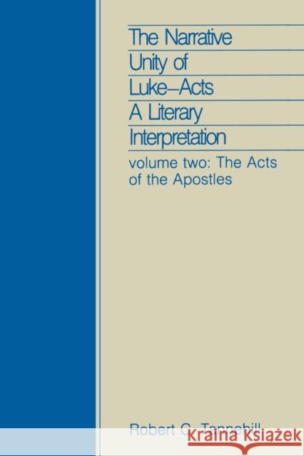 Narrative Unity Luke Acts Vol 2 Tannehill, Robert C. 9780800625580