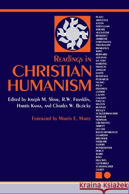 Readings in Christian Humanism Et Al Shaw Joseph M. Shaw 9780800664640 Augsburg Fortress Publishers