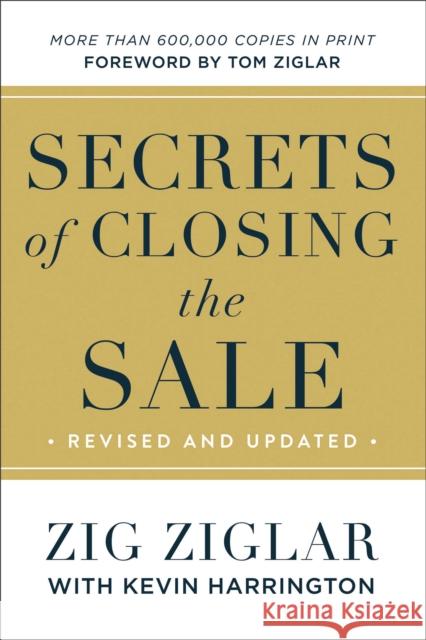 Secrets of Closing the Sale Kevin Harrington 9780800737900