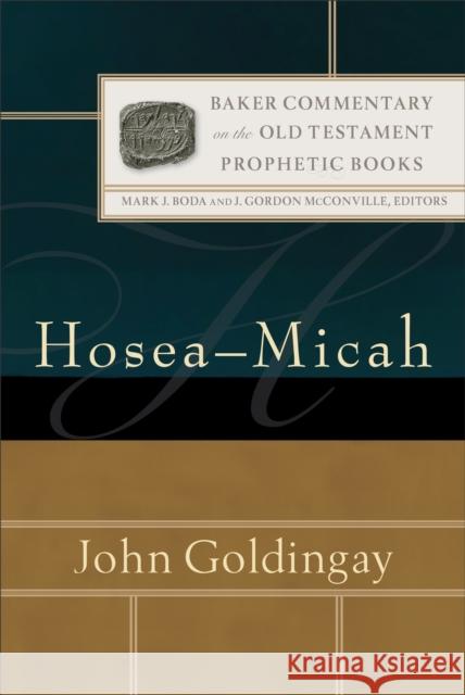 Hosea–Micah J. Mcconville 9780801030765