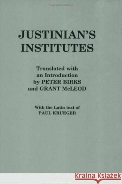 Justinian's Institutes Justinian 9780801419997 Cornell University Press