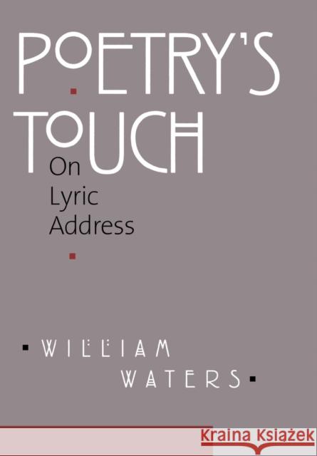 Poetry's Touch Waters, William 9780801441202