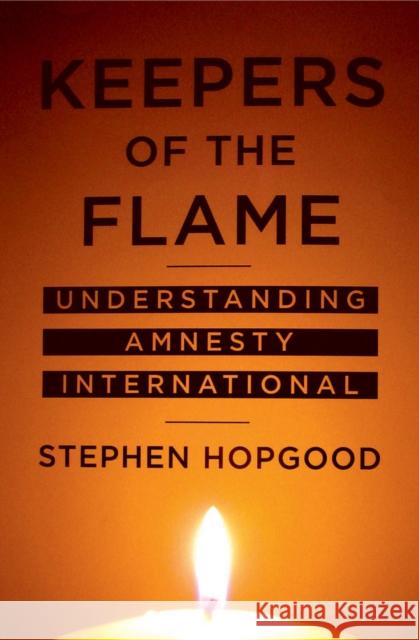 Keepers of the Flame: Understanding Amnesty International Hopgood, Stephen 9780801444029