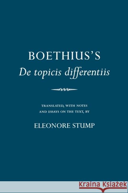 Boethius's de Topicis Differentiis Boethius 9780801489334