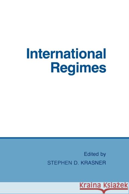 International Regimes Stephen D. Krasner 9780801492501