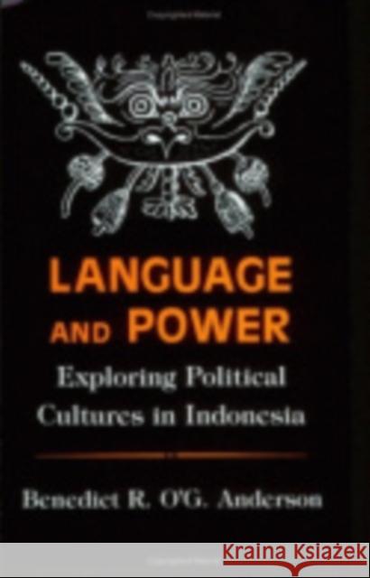 Language and Power Anderson, Benedict R. O'g 9780801497582 Cornell University Press