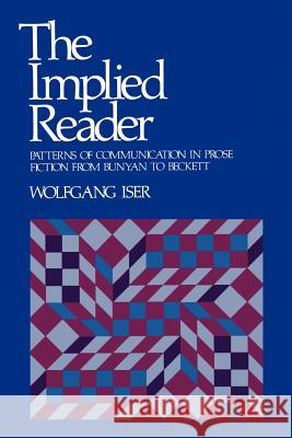 The Implied Reader: Patterns of Communication in Prose Fiction from Bunyan to Beckett Iser, Wolfgang 9780801821509 Johns Hopkins University Press