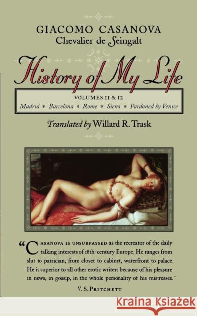 History of My Life Giacoma Casanova 9780801856679 0