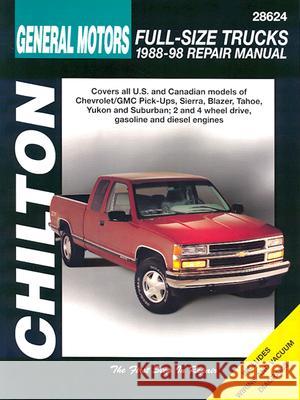 Chevrolet Pick-Ups, 1988-98 Chilton                                  Chilton 9780801991028 Delmar Thomson Learning
