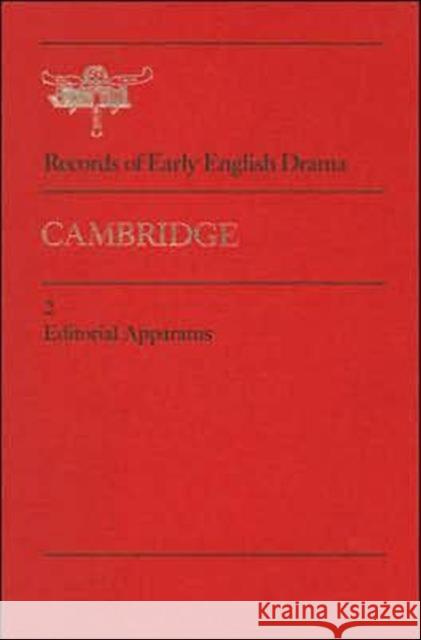 Cambridge: Volume 1: The Records; Volume 2: Editorial Apparatus Nelson, Alan 9780802057518