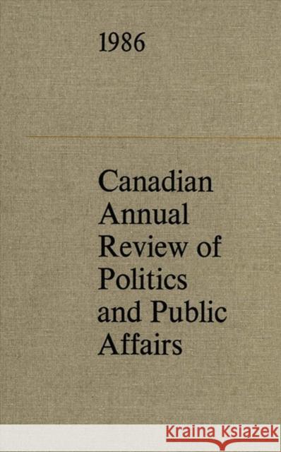 Cdn Annual Review 86 R. B. Byers Tme 9780802057716 University of Toronto Press