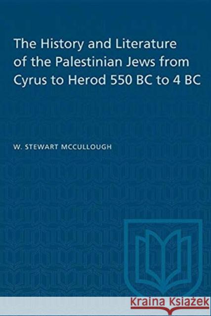 HISTORY LITERATURE PALESTINIAN JEWS CYP  9780802063243 TORONTO UNIVERSITY PRESS