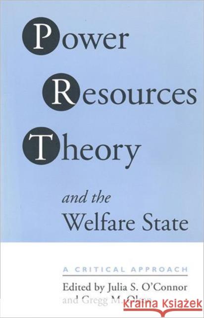 Power Resource Theory & the We O'Connor, Julia 9780802071712 University of Toronto Press