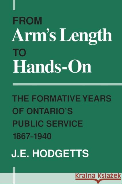 From Arm's Length to Hands  9780802075819 University of Toronto Press