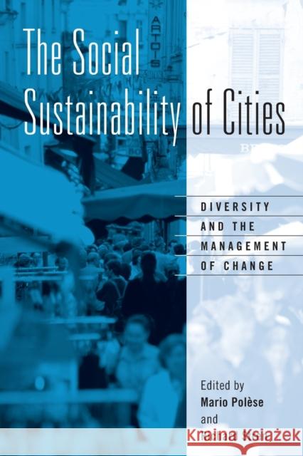 Social Sustainability of Citie Polese, Mario 9780802083203 University of Toronto Press