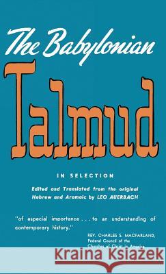 Babylonian Talmud Leo Auerbach 9780802200457 Philosophical Library