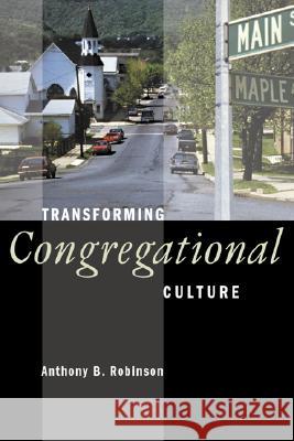 Transforming Congregational Culture Anthony B. Robinson 9780802805188 Wm. B. Eerdmans Publishing Company