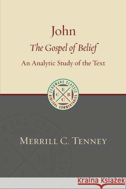 John: The Gospel of Belief: An Analytic Study of the Text Merrill C. Tenney 9780802875860
